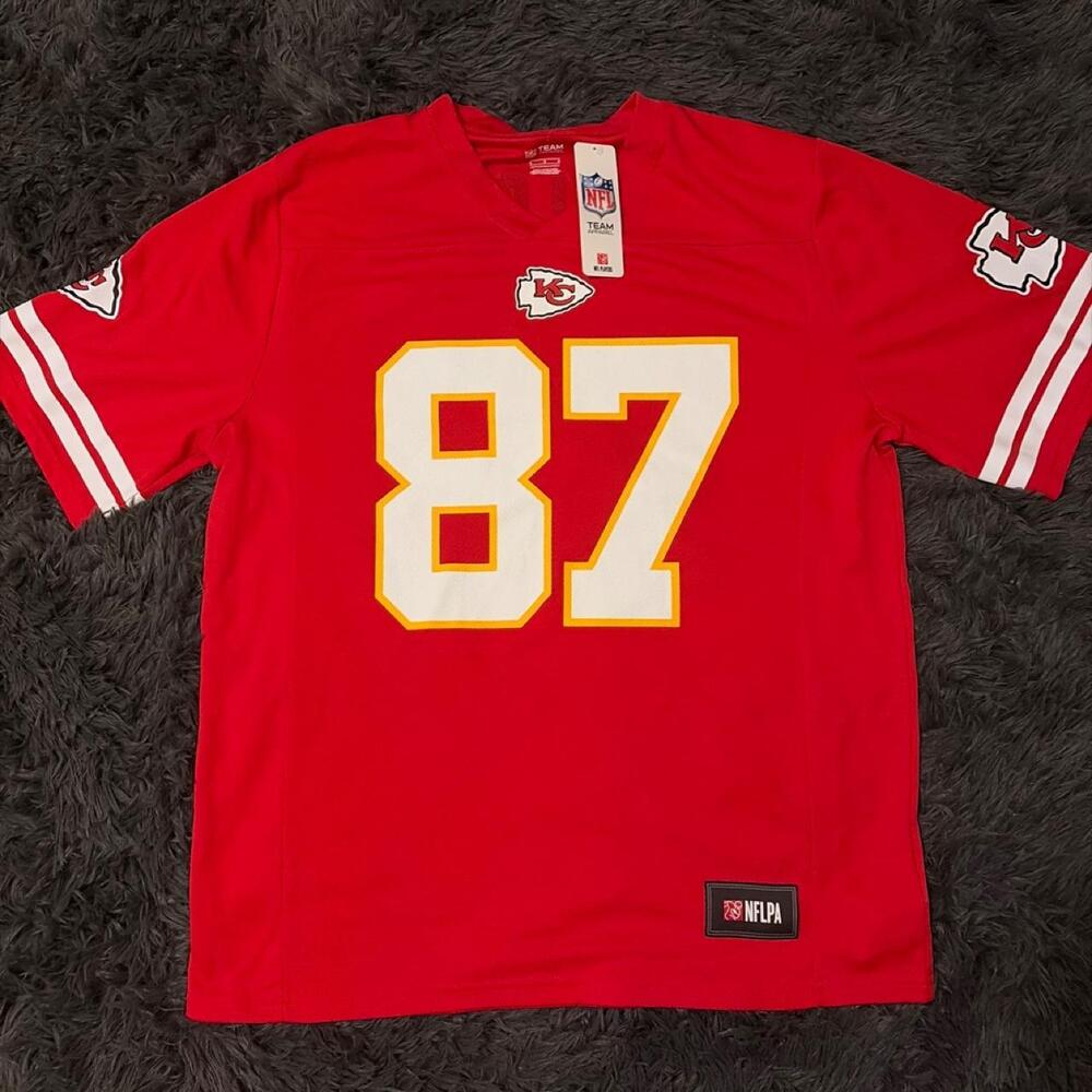 NFL Kansas City Chiefs Travis Kelce Red Jersey Size L